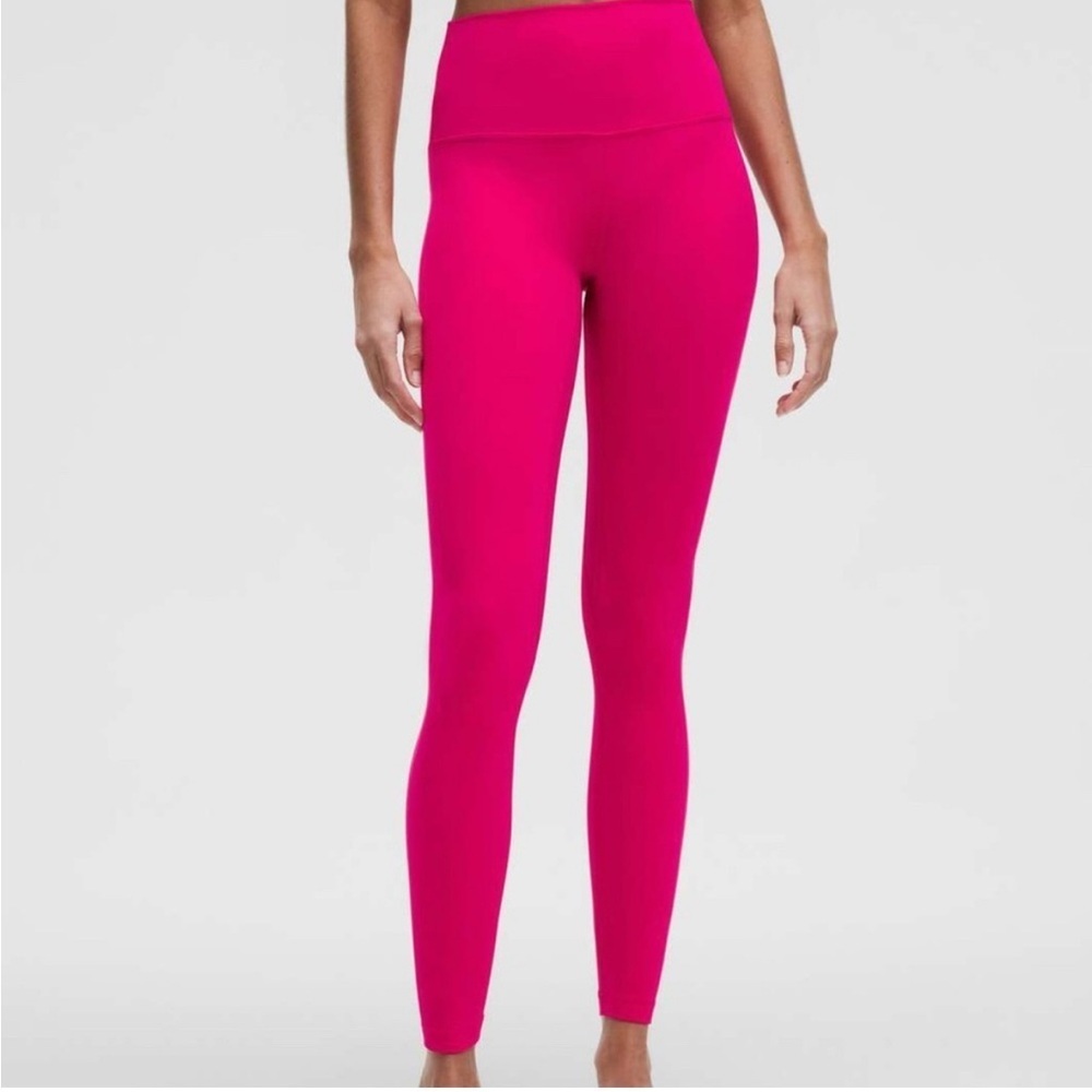 Lululemon Align High-Rise Pant 25" Passionate Bright Pink Womens Size 12 Active